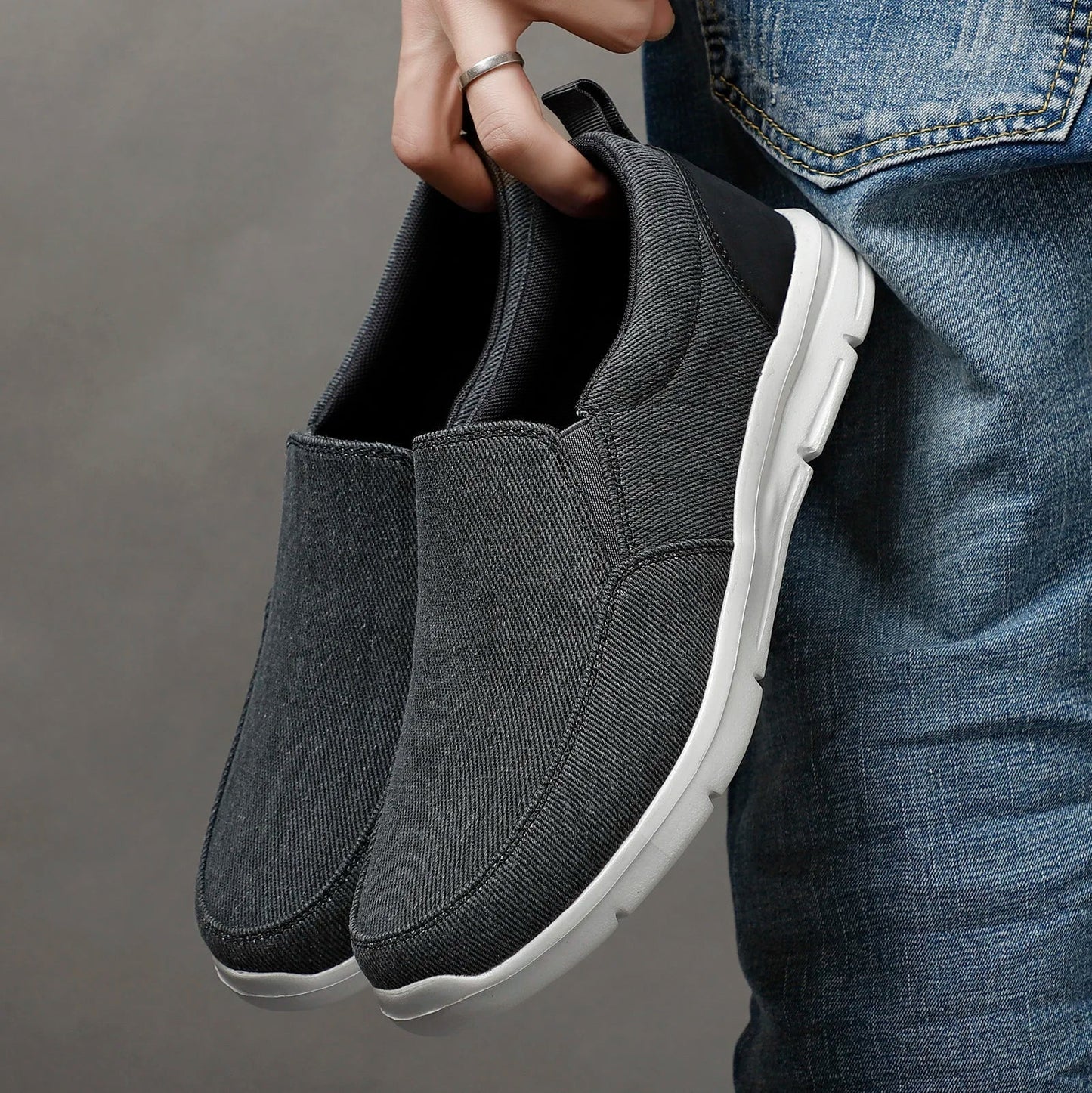Sneakers Uomo Senza Lacci con Suola Ammortizzata – Scarpe Casual