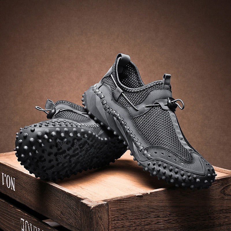Sneakers da Trekking da Uomo con Intersuola in EVA e Suola in Gomma Antiscivolo – Punta Rinforzata e Colletto Imbottito