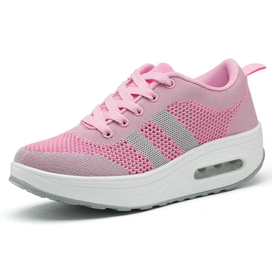 Women's Sneakers with Gel Cushioned Sole, Air, Wide Sole Support – Comfortable Shoes