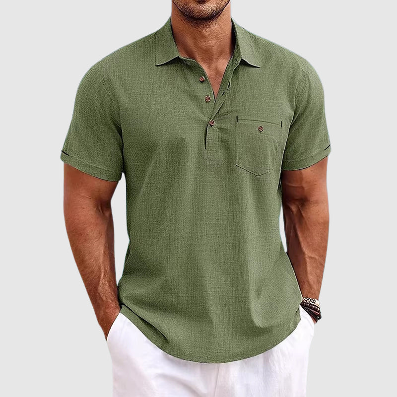 Men's Lightweight Breathable Summer Polo Modern Fit