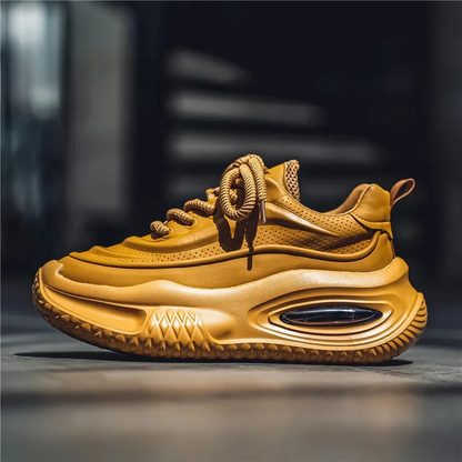 Sneakers Uomo Mesh Retrò con Suola Spessa – Stile Urbano Quotidiano