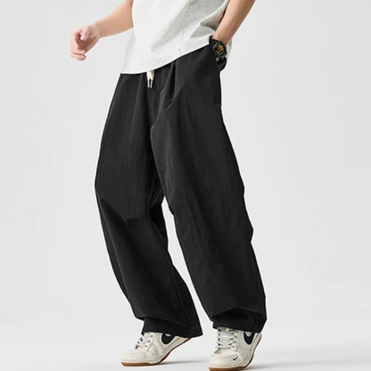 Pantaloni Jogger Uomo a Gamba Larga con Coulisse – Vestibilità Comoda