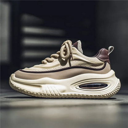 Sneakers Uomo Mesh Retrò con Suola Spessa – Stile Urbano Quotidiano