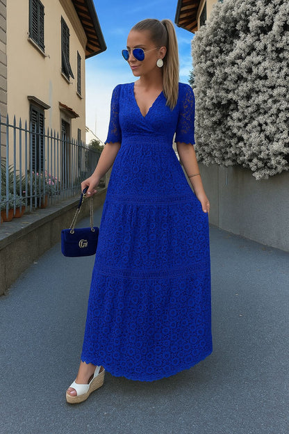 Women's Dress in Italian Lace Lightweight Breathable Summer