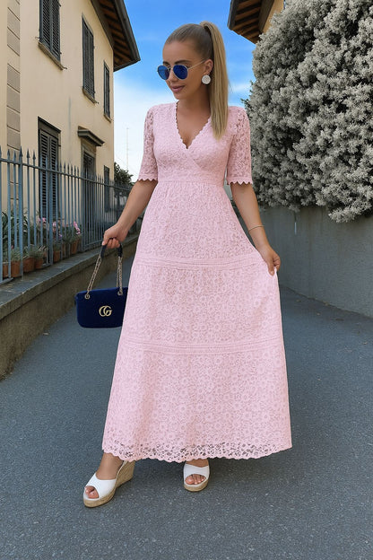 Women's Dress in Italian Lace Lightweight Breathable Summer