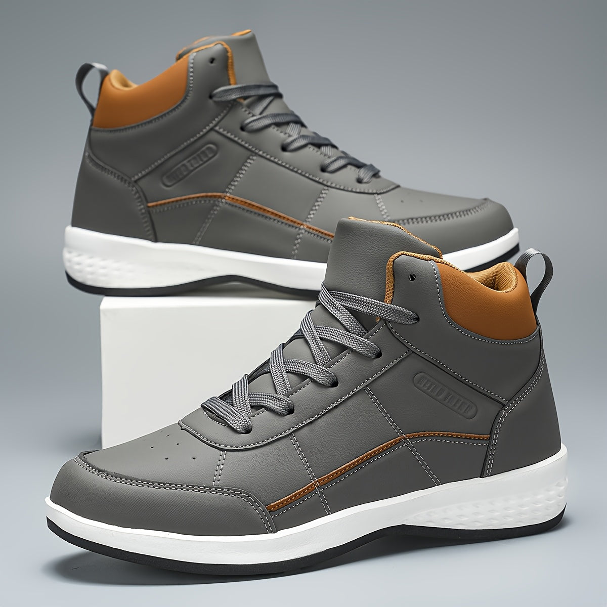 Scarpe Outdoor Uomo Alte per Tutte le Stagioni con Lacci e Suola Antiscivolo – Stile Funzionale