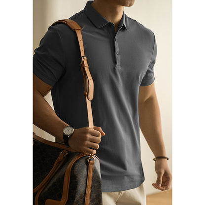 Polo Uomo Primaverile a Maniche Corte con Colletto a Rever – Misto Cotone