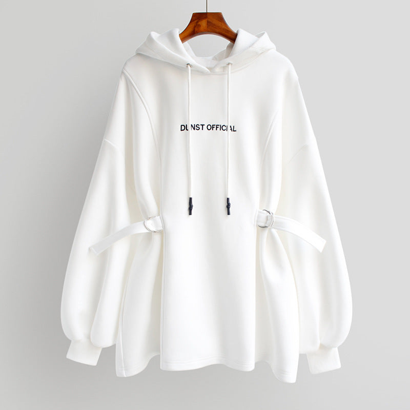 Women's Hoodie Pullover with Embroidery and Loose Fit