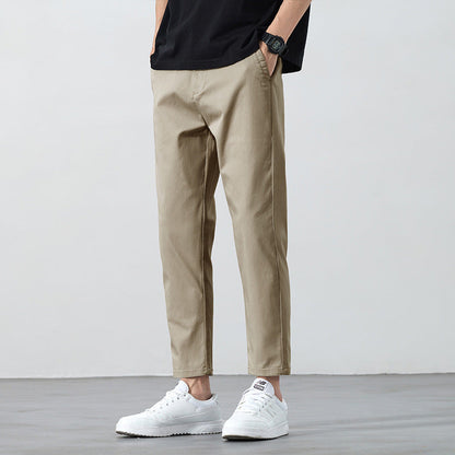 Pantaloni Uomo Estivi Cropped a Gamba Dritta – Leggeri e Micro Elasticizzati