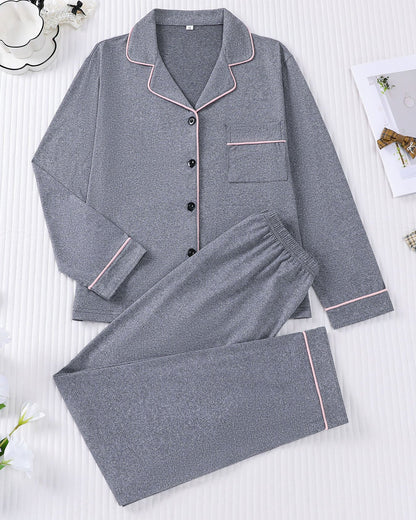 Lightweight Women's Set with Long-Sleeve Cardigan and Long Pants – Slim Casual Outfit