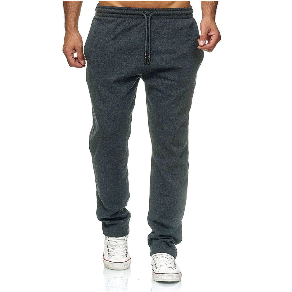 Pantaloni della Tuta Uomo Gamba Dritta Microelastici Foderati in Pile – Comfort Termico