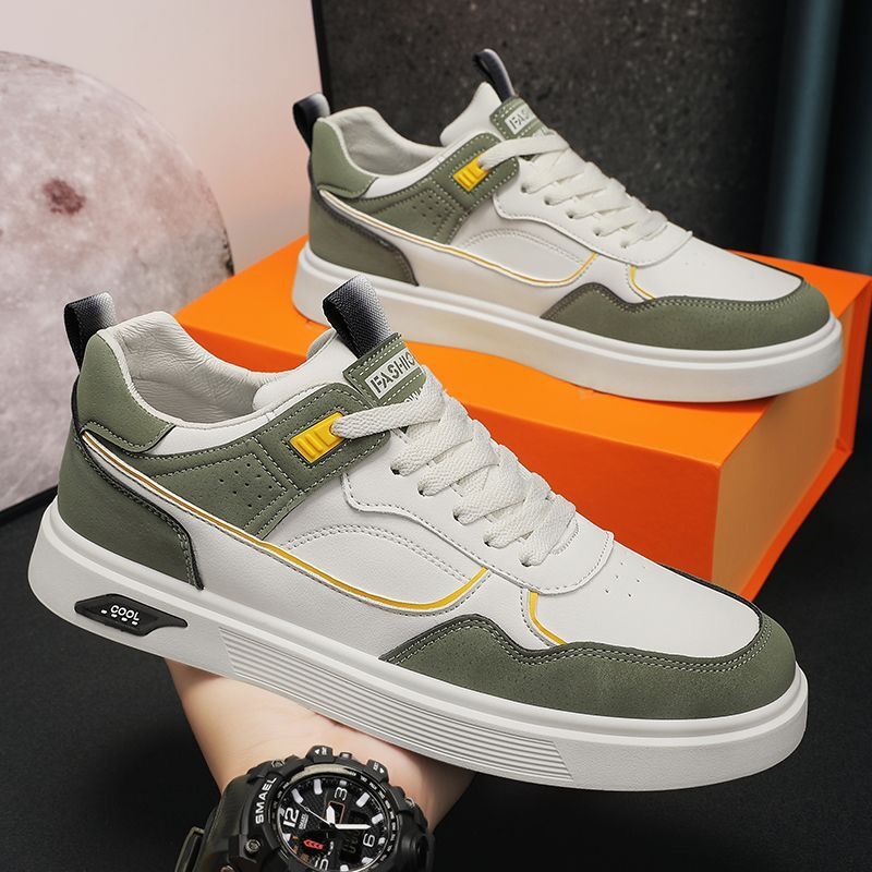 Sneakers Uomo in Tela Traspirante a Profilo Basso con Lacci – Stile Casual Quotidiano
