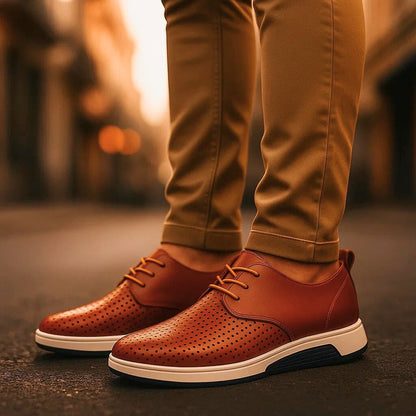 Men's Moccasins with Slip-On Design, Ventilated Upper, and Grip-Edge Sole