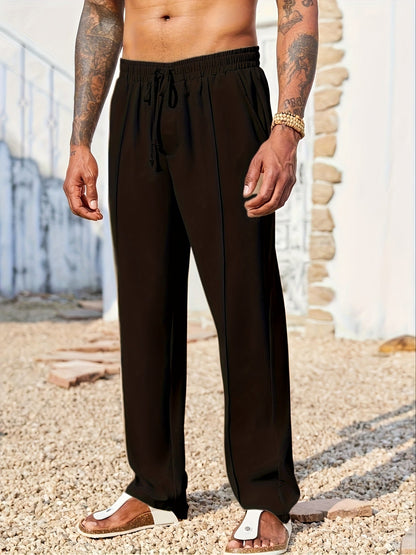 Pantaloni Uomo in Velluto a Coste Straight Fit Antipiega alla Caviglia