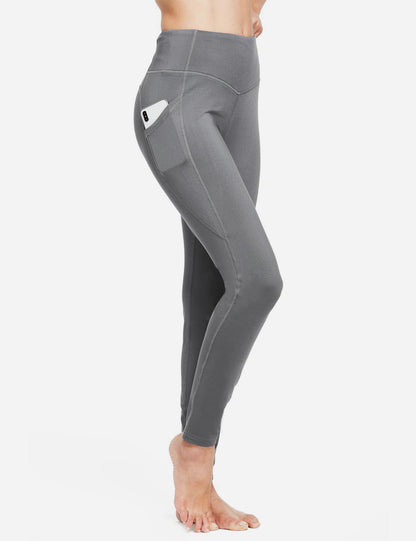 Termo leggings til kvinder med lommer og høj talje