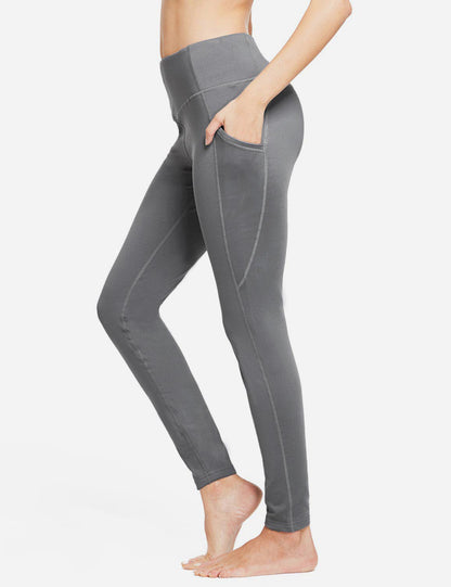 Termo leggings til kvinder med lommer og høj talje