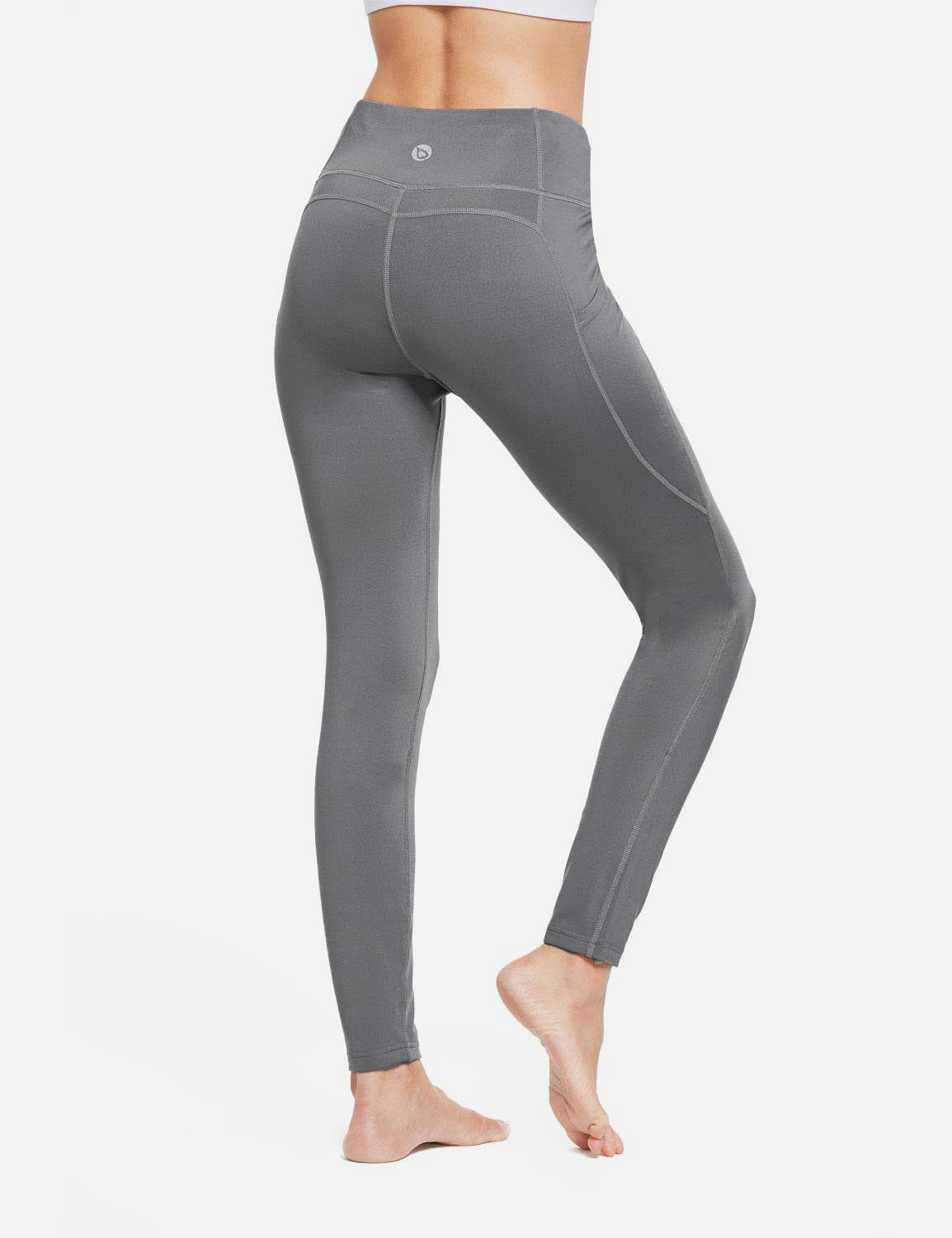 Termo leggings til kvinder med lommer og høj talje