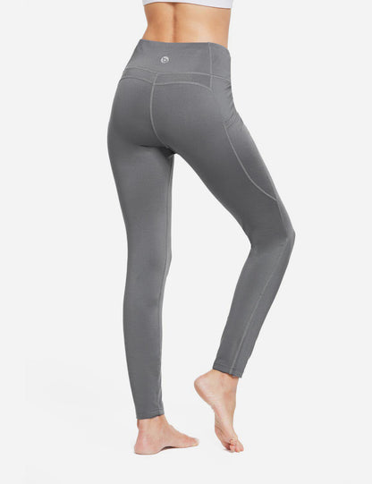 Termo leggings til kvinder med lommer og høj talje