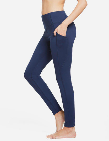 Termo leggings til kvinder med lommer og høj talje