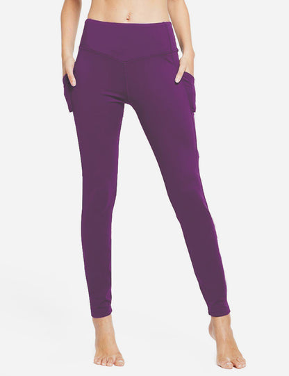 Termo leggings til kvinder med lommer og høj talje