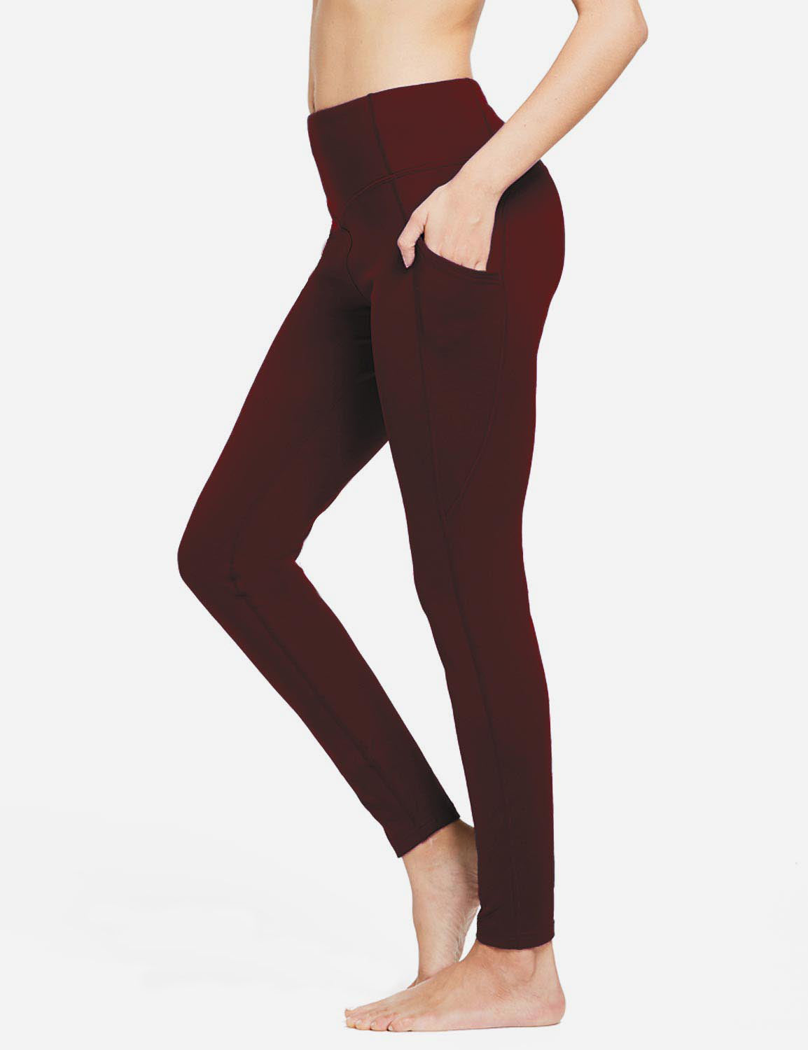 Termo leggings til kvinder med lommer og høj talje