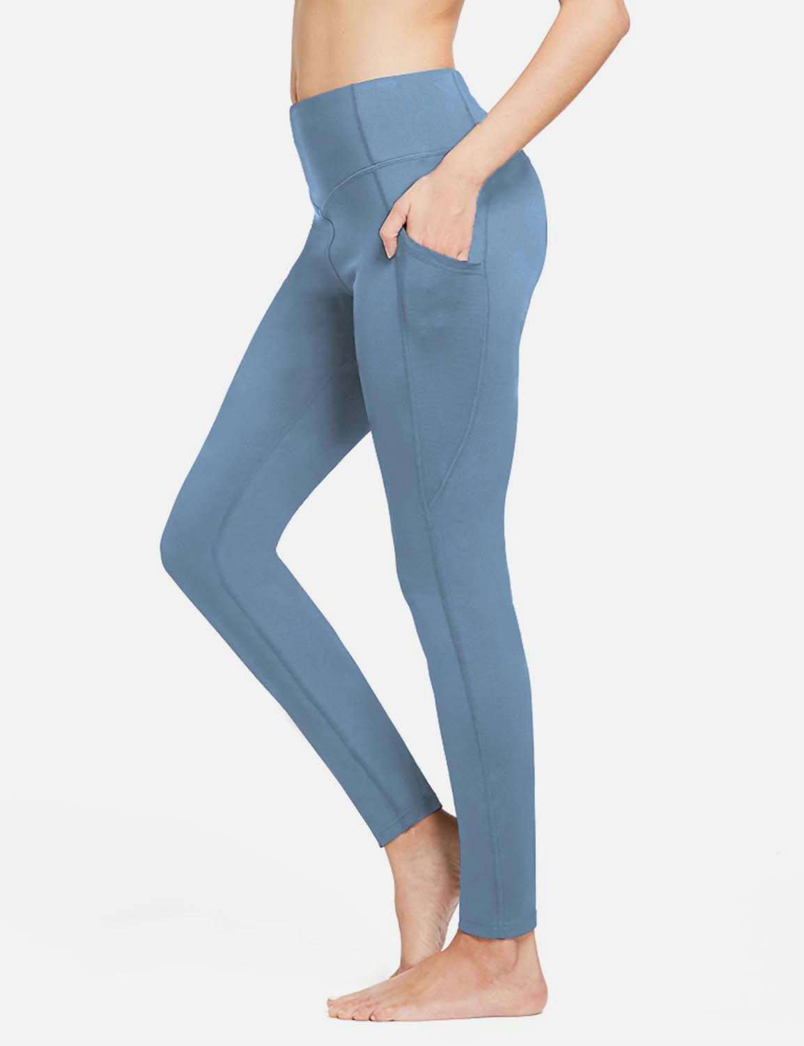 Termo leggings til kvinder med lommer og høj talje