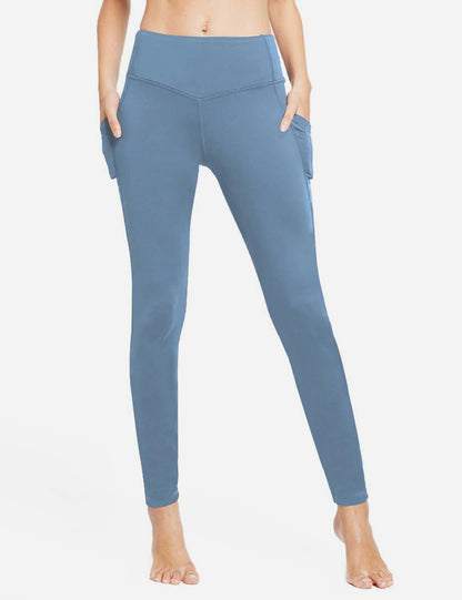 Termo leggings til kvinder med lommer og høj talje