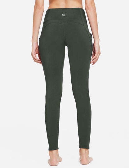 Termo leggings til kvinder med lommer og høj talje