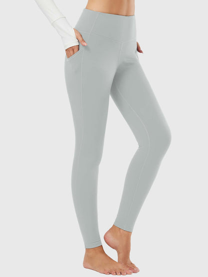 Termo leggings til kvinder med lommer og høj talje