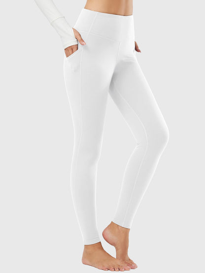 Termo leggings til kvinder med lommer og høj talje