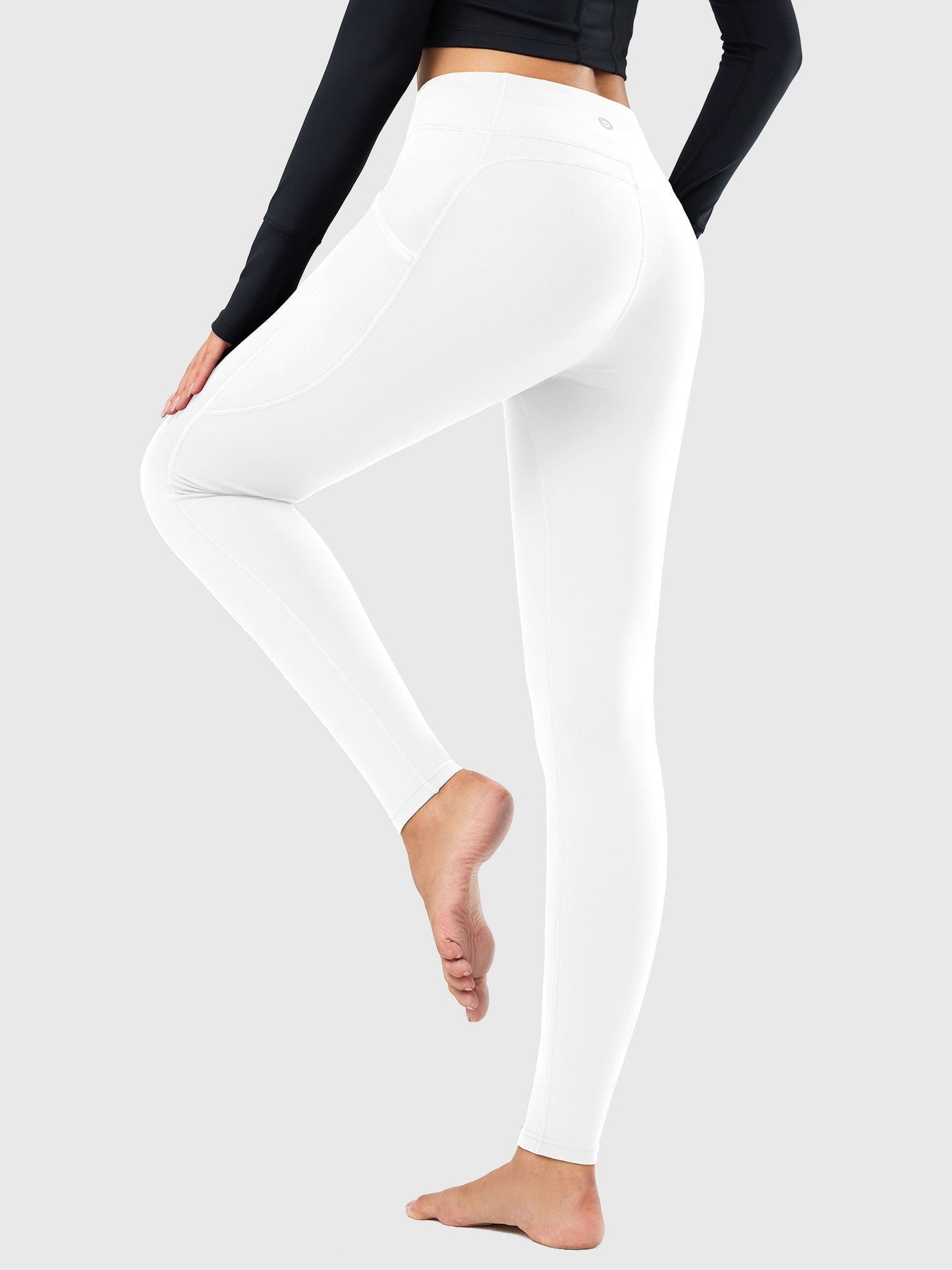 Termo leggings til kvinder med lommer og høj talje