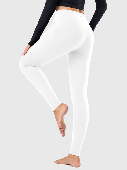 Termo leggings til kvinder med lommer og høj talje