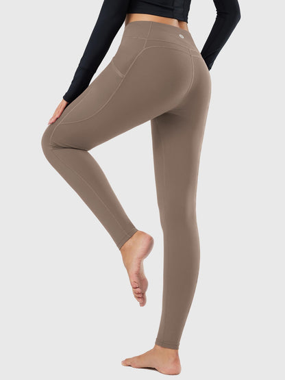 Termo leggings til kvinder med lommer og høj talje