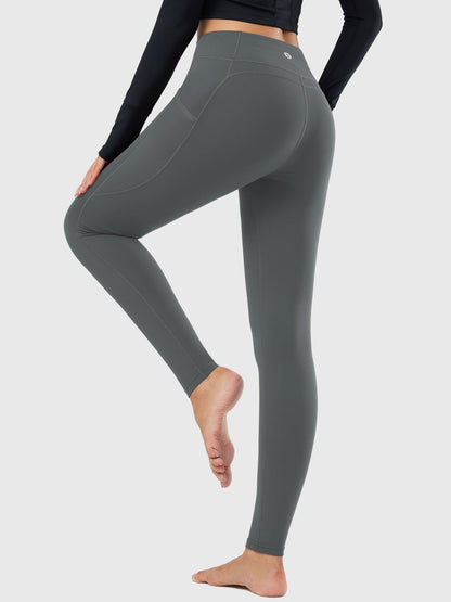 Termo leggings til kvinder med lommer og høj talje