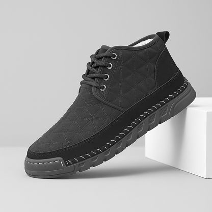 Scarpe Uomo Trapuntate con Suola e Interno in Misto Cotone – Stile Comfort Quotidiano – Cotone Blend
