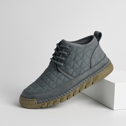 Scarpe Uomo Trapuntate con Suola e Interno in Misto Cotone – Stile Comfort Quotidiano – Cotone Blend