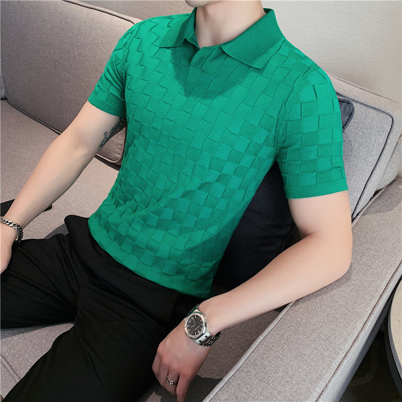 Polo Estiva para Hombre de Manga Corta con Cuello Clásico