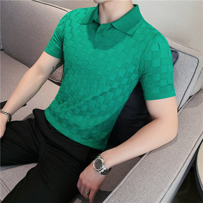 Polo Estiva para Hombre de Manga Corta con Cuello Clásico