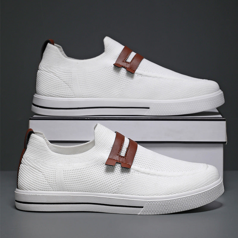 Sneakers Uomo Slip-On in Mesh Traspirante per Camminata – Leggere e Casual