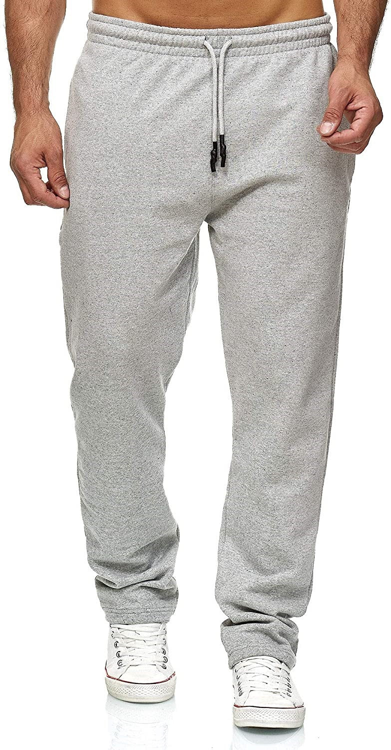 Pantaloni della Tuta Uomo Gamba Dritta Microelastici Foderati in Pile – Comfort Termico