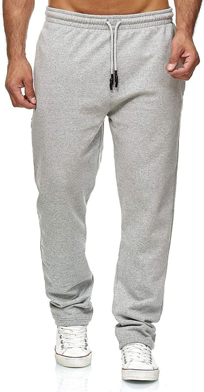 Pantaloni della Tuta Uomo Gamba Dritta Microelastici Foderati in Pile – Comfort Termico