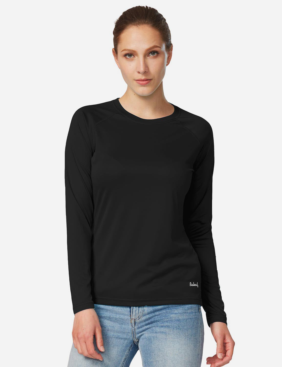 Maglia Donna Protezione Solare Girocollo Maniche Lunghe Raglan
