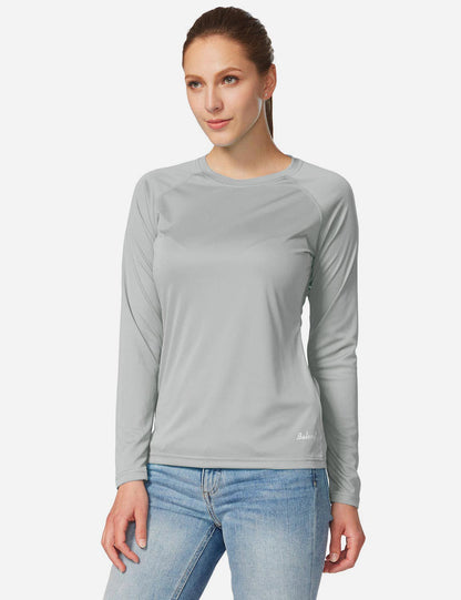 Maglia Donna Protezione Solare Girocollo Maniche Lunghe Raglan