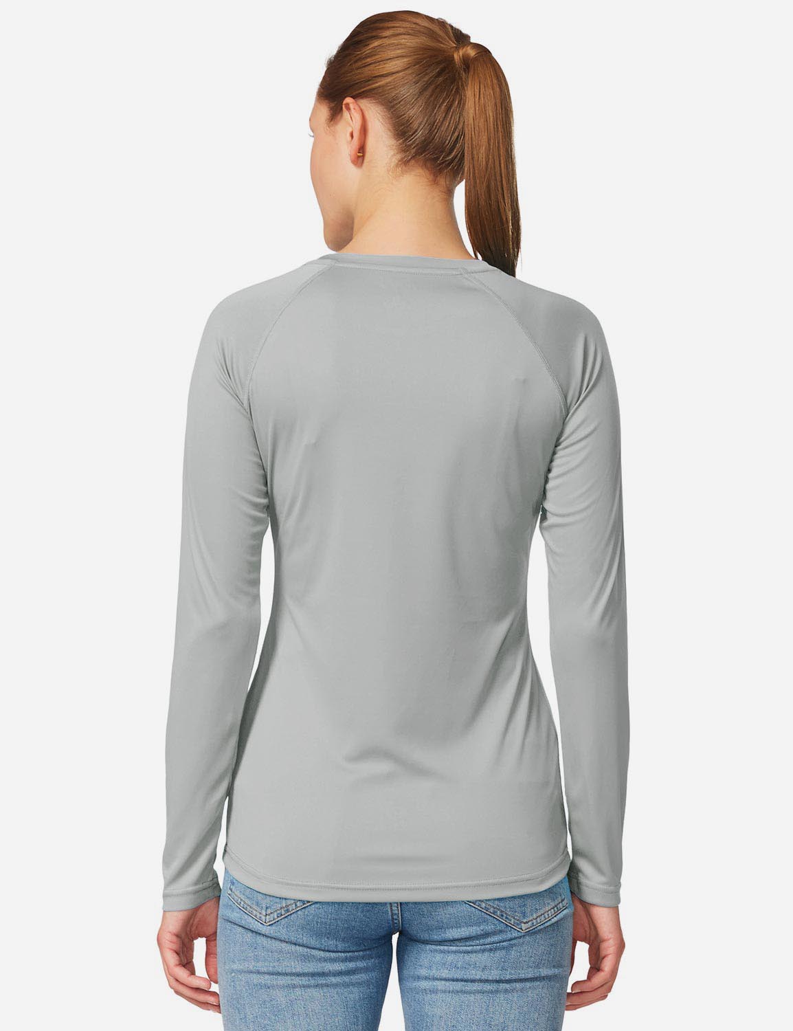 Maglia Donna Protezione Solare Girocollo Maniche Lunghe Raglan
