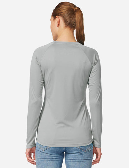 Maglia Donna Protezione Solare Girocollo Maniche Lunghe Raglan