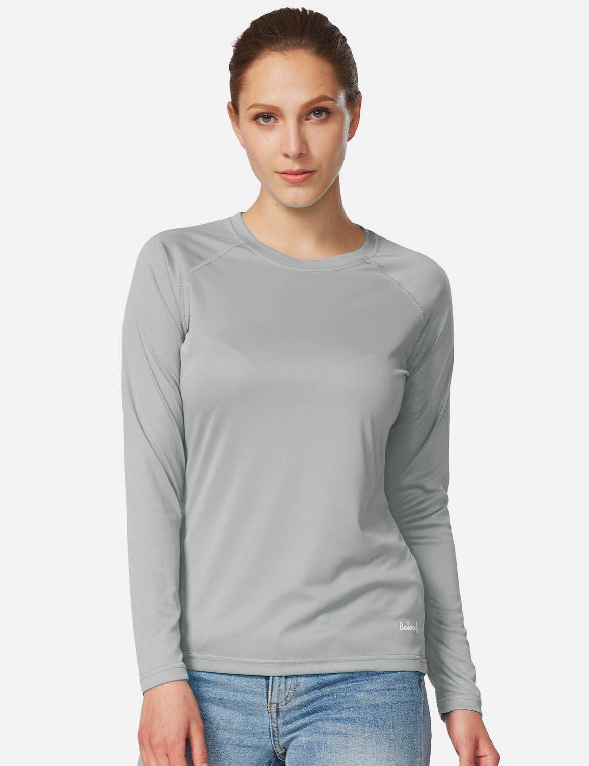 Maglia Donna Protezione Solare Girocollo Maniche Lunghe Raglan