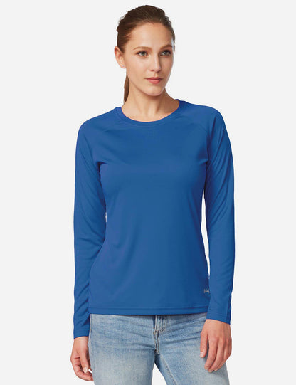 Maglia Donna Protezione Solare Girocollo Maniche Lunghe Raglan