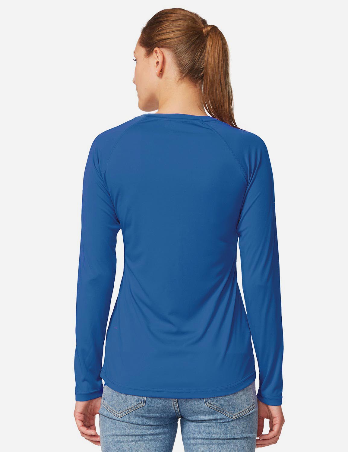 Maglia Donna Protezione Solare Girocollo Maniche Lunghe Raglan