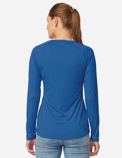 Maglia Donna Protezione Solare Girocollo Maniche Lunghe Raglan