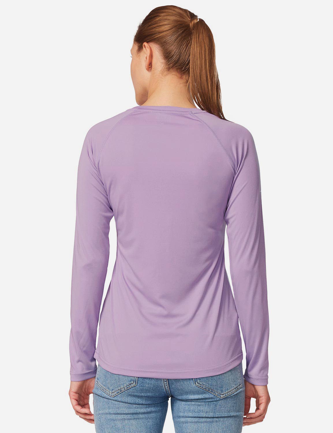 Maglia Donna Protezione Solare Girocollo Maniche Lunghe Raglan